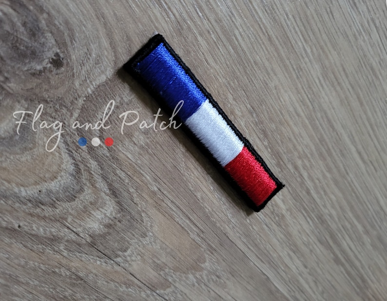 Ecusson patch 3D drapeau Français en relief thermocollant 6,5 cm Made in France Personnalisation Customisation de casquettes image 3
