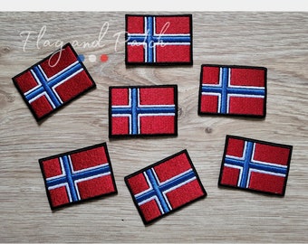 Patch écusson drapeau de pays Norvege 5cm dos thermocollant