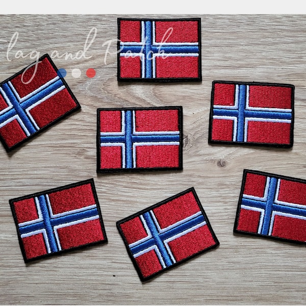 Patch écusson drapeau de pays Norvege 5cm dos thermocollant