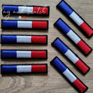 Ecusson patch 3D drapeau Français en relief thermocollant 6,5 cm Made in France Personnalisation Customisation de casquettes image 1