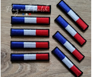 Patch badge 3D French flag in thermo-adhesive relief 6.5 cm Made in France Customization Customization of caps