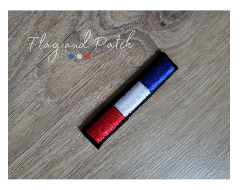 Ecusson patch 3D drapeau Français en relief thermocollant 6,5 cm Made in France Personnalisation Customisation de casquettes image 4