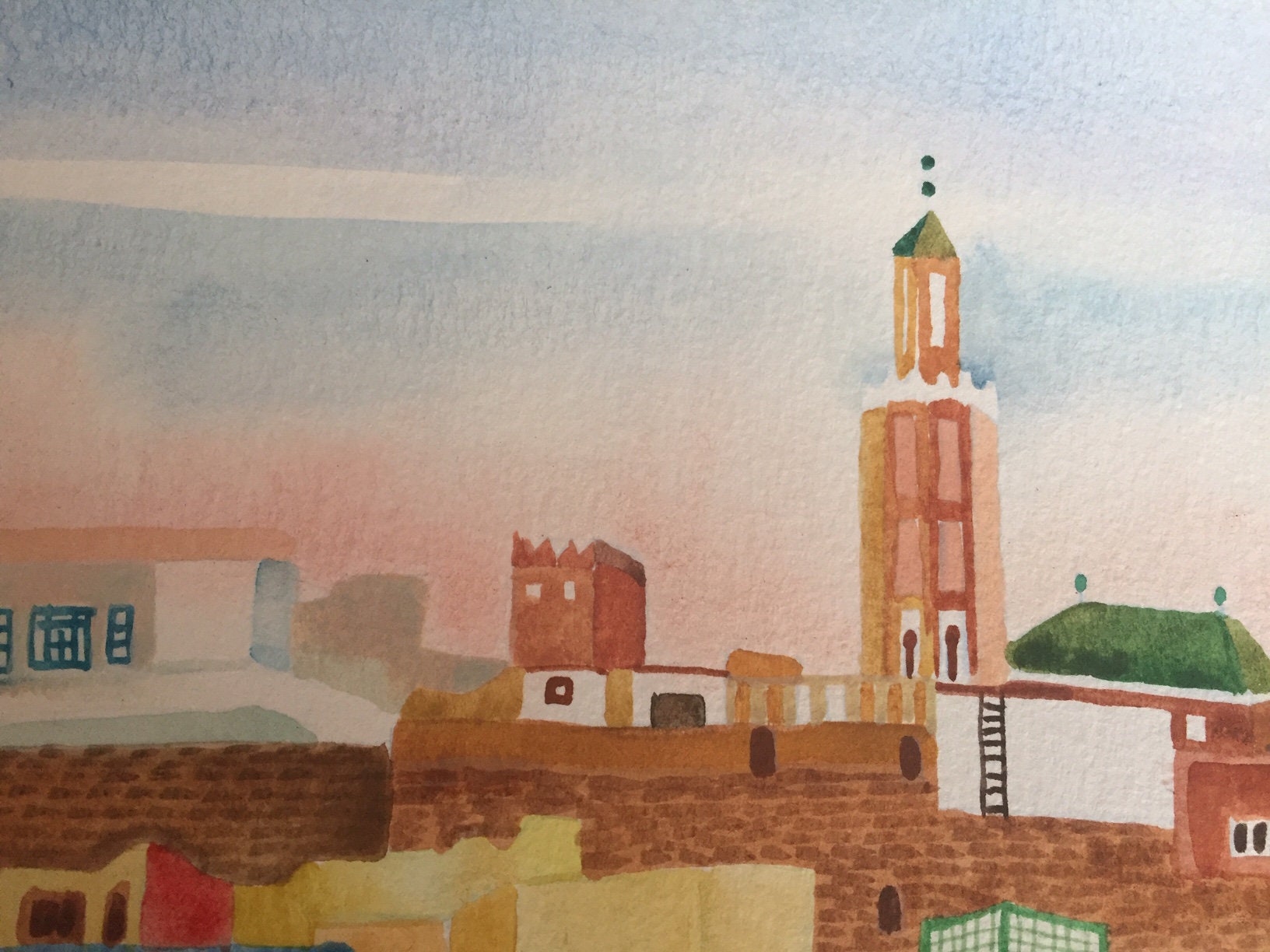 Puzzle 1000 Pezzi In Legno – Marocco Old Town FES, Souvenir Viaggio, Gioco Da Tavolo, 75x50 Cm, Con Lettere Sul Retro - 3