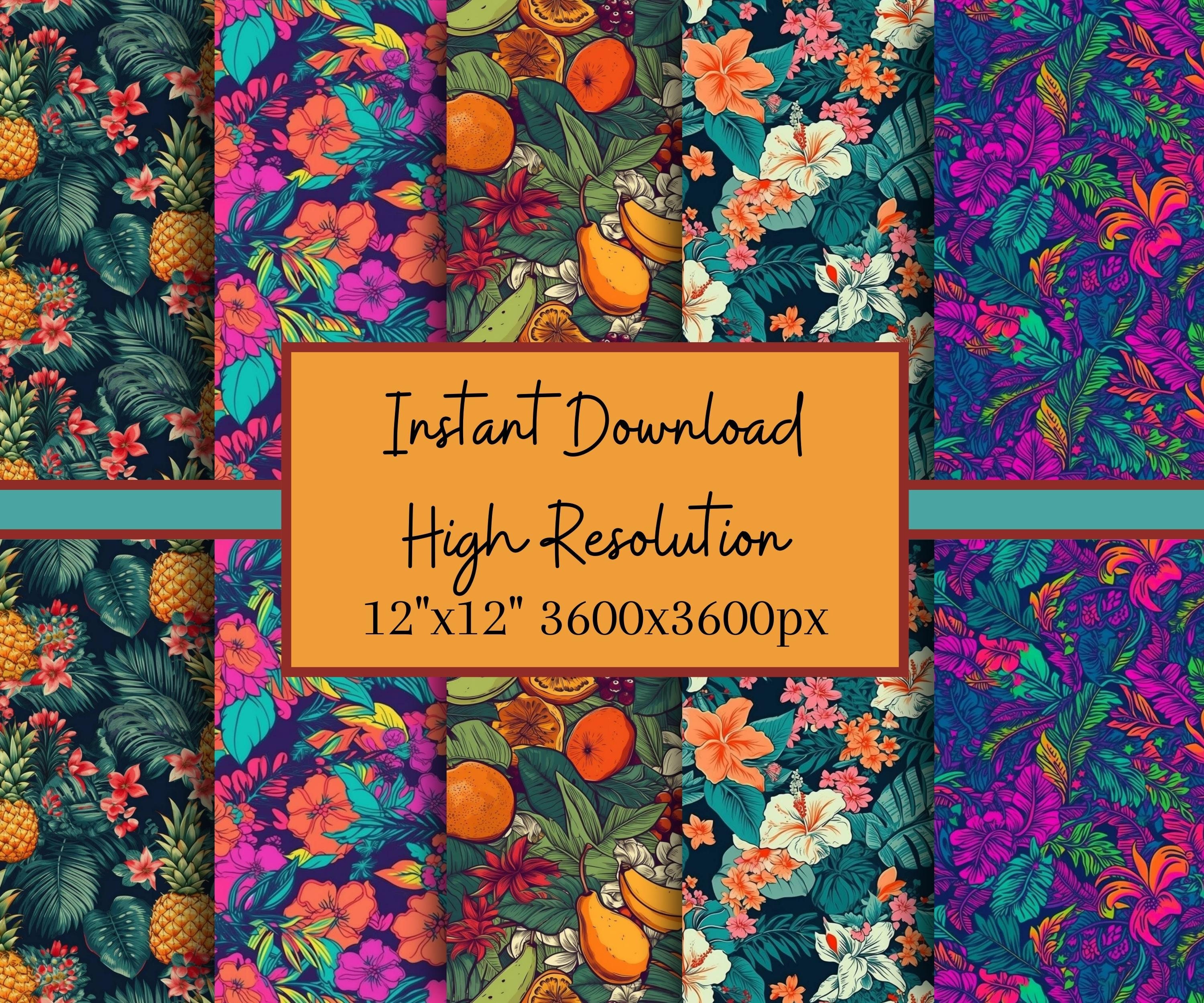 Hawaiian Pattern Seamless