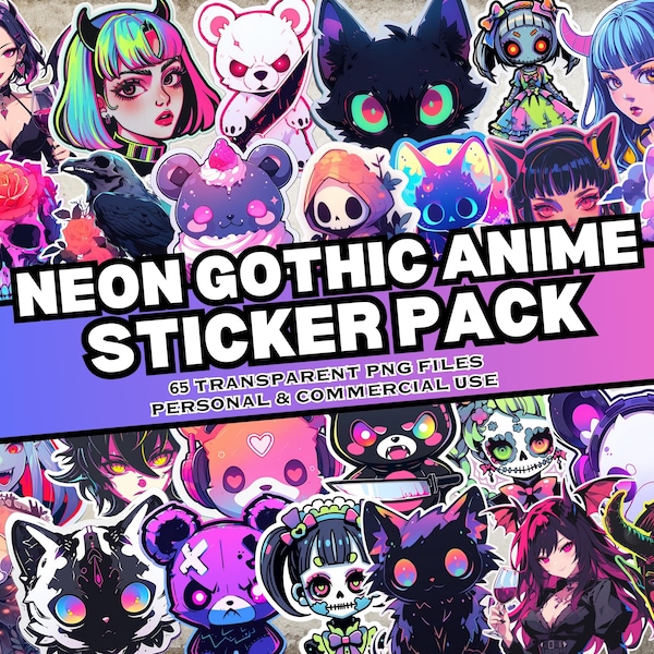 Anime, Stickers - Etsy