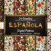 Spanish Seamless Patterns, 24 Spain Themed Digital Papers, Espanola ...
