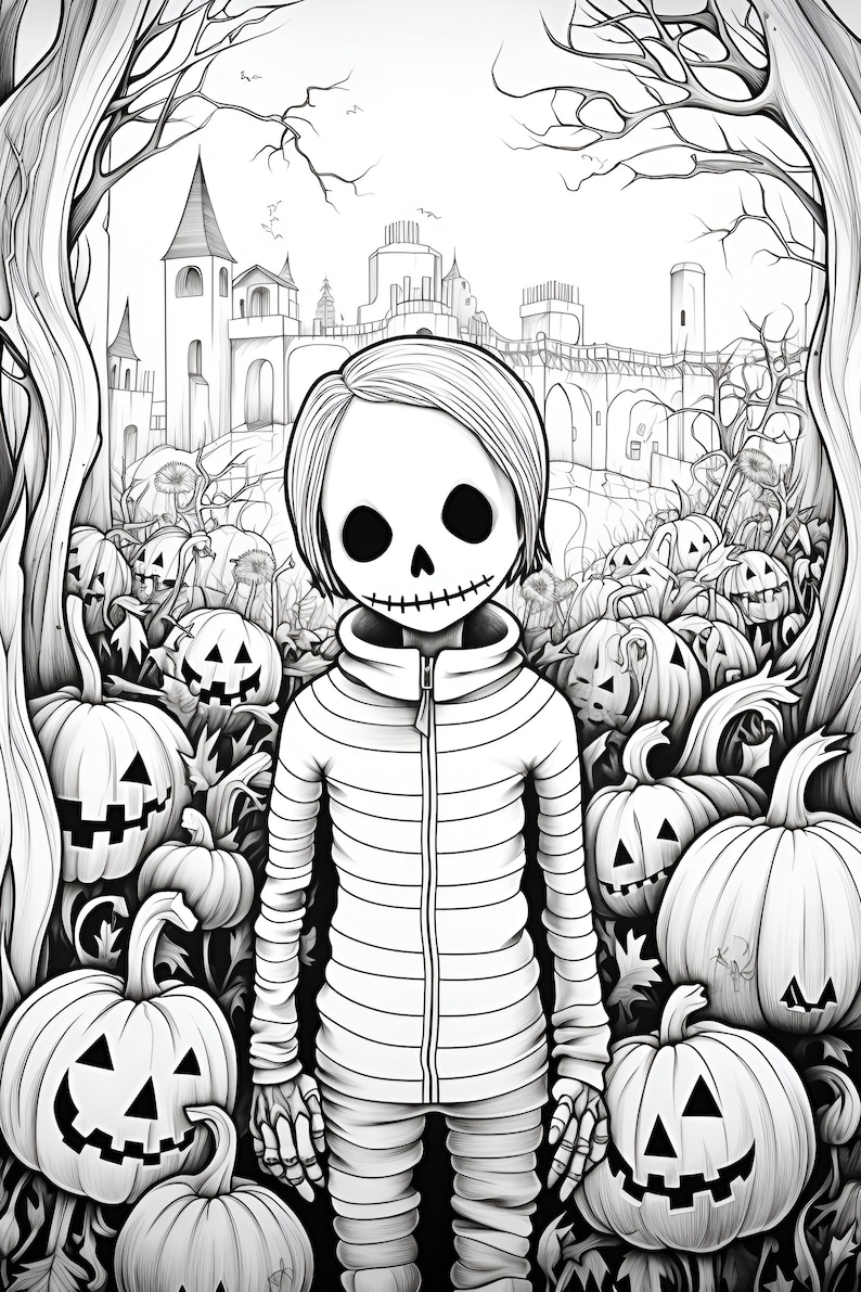 Gothic Colouring Pages, 40 Gothic Fantasy Printable Colouring Pages ...