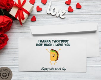 Valentinstag Karte für Taco Freunde