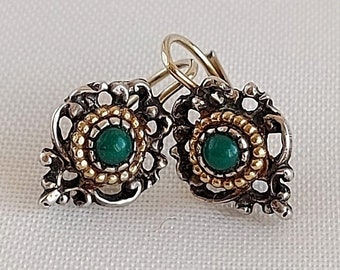 Pendientes pendientes para niños pendientes colgantes plata vintage 835 plata turquesa