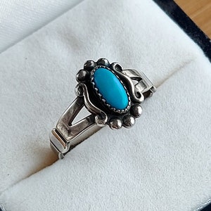 Ring Turquoise Sterling Silver Silver 925 Vintage