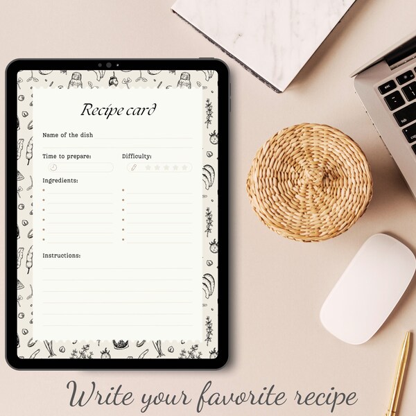 8 5x11 Recipe Printable Template Etsy 8 5x11 Recipe Printable Template Etsy