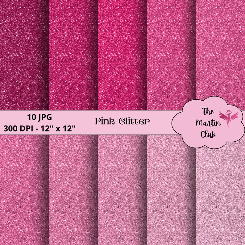 Pink Glitter Background Digital Papers Pink Glitter Digital Paper ...