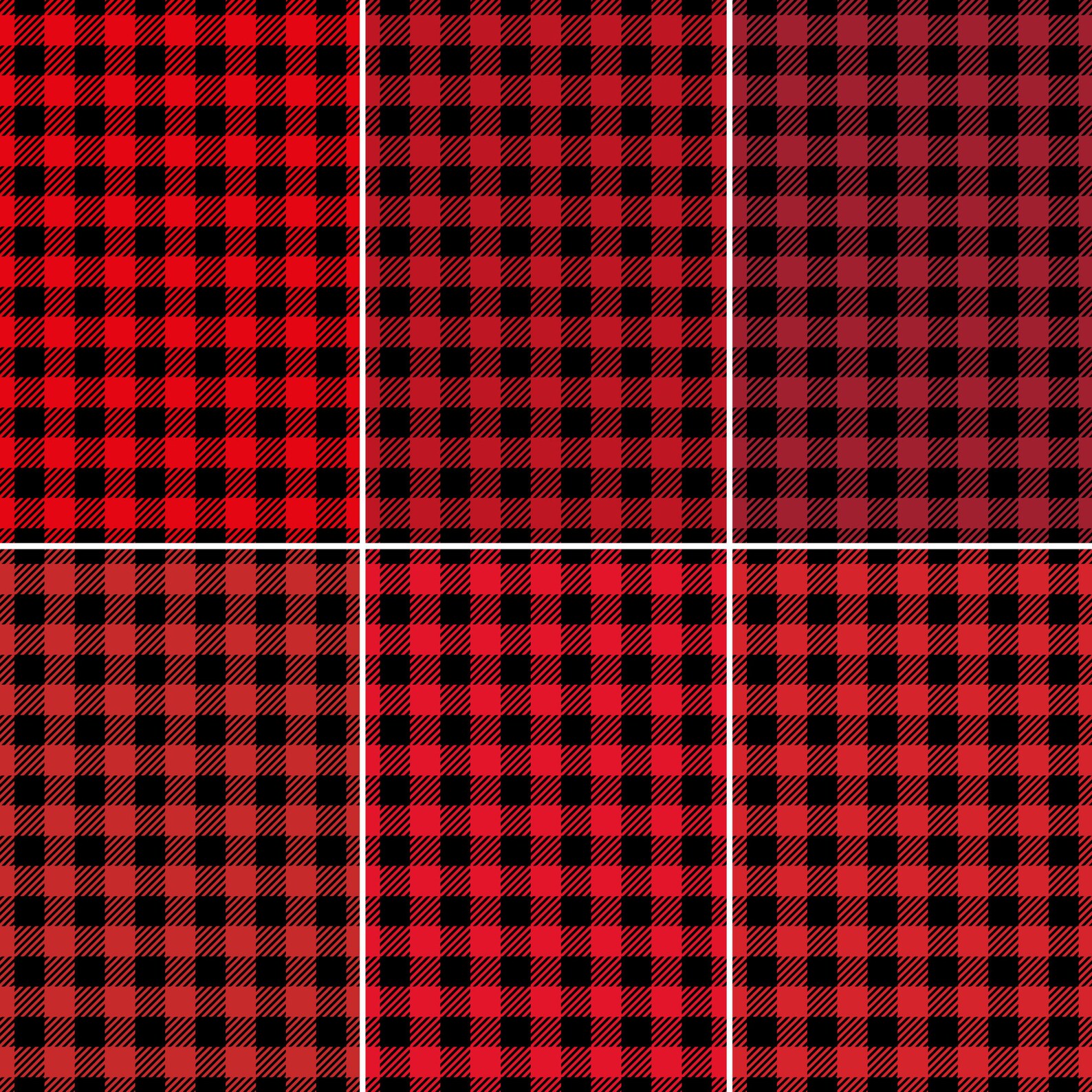 Red Plaid Background Digital Papers Red Buffalo Plaid Digital Scrapbook ...