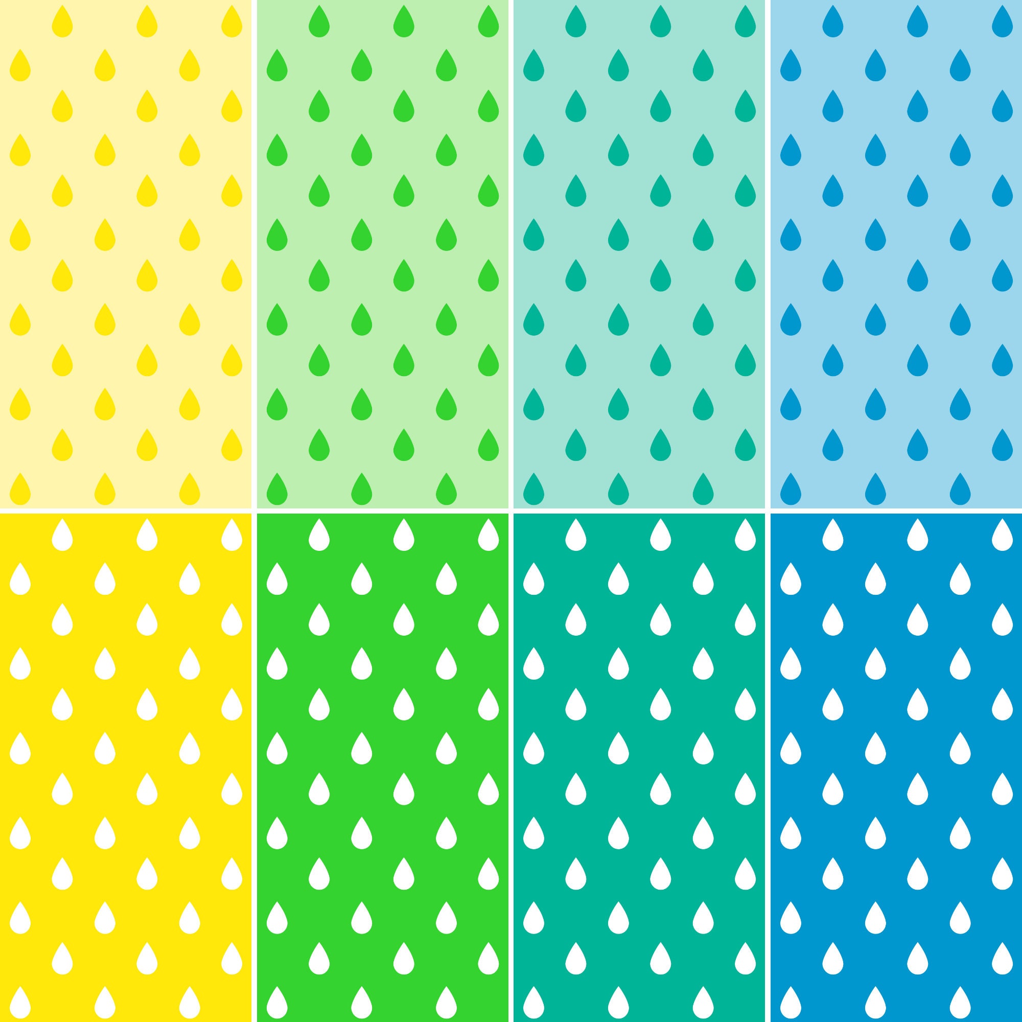 Water Drops Background Digital Papers Rain Drops Scrapbook Paper ...