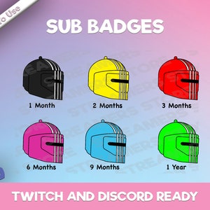 Tarkov Killa Helmet Sub Badges - Tarkov Twitch Sub Badges - YouTube - Discord -Streamer Sub Badges - Community Sub Badges
