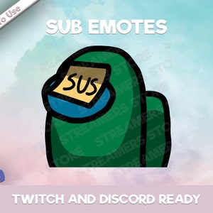 Among Us Sus Emote - Among Us Twitch Emote - YouTube Emote - Discord Emote -Streamer Emote - Community Emote