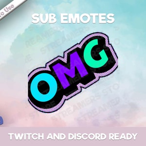 OMG Emote - Twitch Emote - YouTube Emote - Discord Emote - Streamer Emote - Community Emote