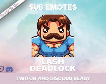 Lash From Deadlock Emote - Deadlock Emote - Twitch Emote - YouTube Emote - Discord Emote -Streamer Emote - Community Emote