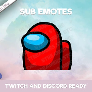 Among Us Red Emote - Among Us Twitch Emote - YouTube Emote - Discord Emote -Streamer Emote - Community Emote