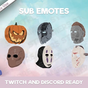 Escape From Tarkov Halloween Masks Emote Set - Twitch Emote - YouTube Emote - Discord Emote - Streamer Emote - Community Emote