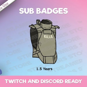 Tarkov KILLA Armor Sub Badge - Tarkov Twitch Sub Badges - YouTube - Discord -Streamer Sub Badges - Community Sub Badges