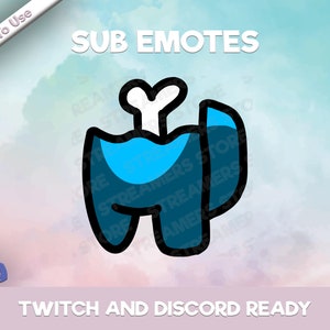 Among Us Dead Emote - Among Us Twitch Emote - YouTube Emote - Discord Emote -Streamer Emote - Community Emote
