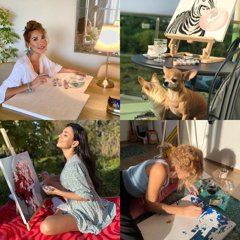 African Woman Paint by Number With Frame African Culture Paint by Number for Adult DIY Acrylic