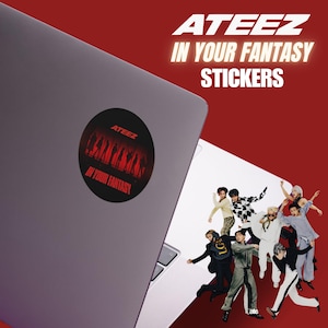 ATEEZ In Your Fantasy World Tour 2025 Stickers, Ateez Golden Hour Pt. 3, Ateez Merch, Merch for Atiny