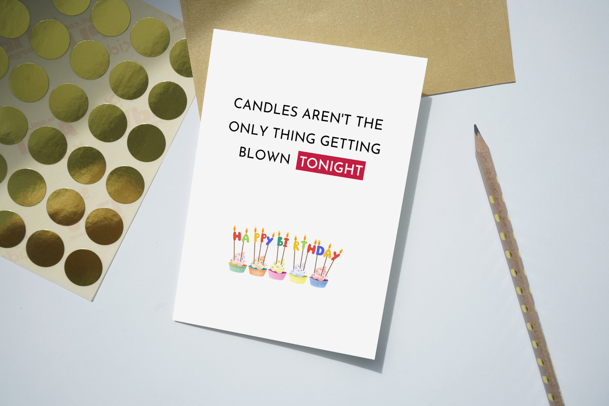Printable Naughty Birthday Card, Complete Birthday Card Set, 5R 4R 3R ...