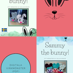 SAMLING  digitala mönster - Sonny och Sammy the bunnies