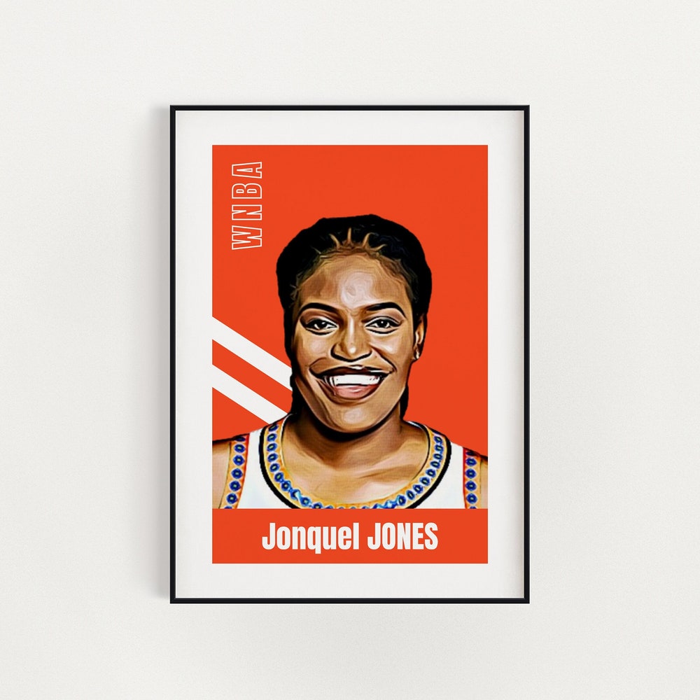 Peckshirt Custom Jonquel Jones, Wnba Posters, Basketball, Basketball Poster, Wnba Wall Art, Birthday Gift, Instant Download, Trendy Wall Art, Gift For Her