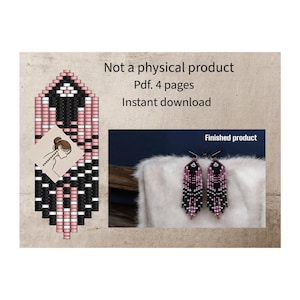 Patroon kralenoorbellen in Indiaanse stijl - pdf-bestand direct downloaden