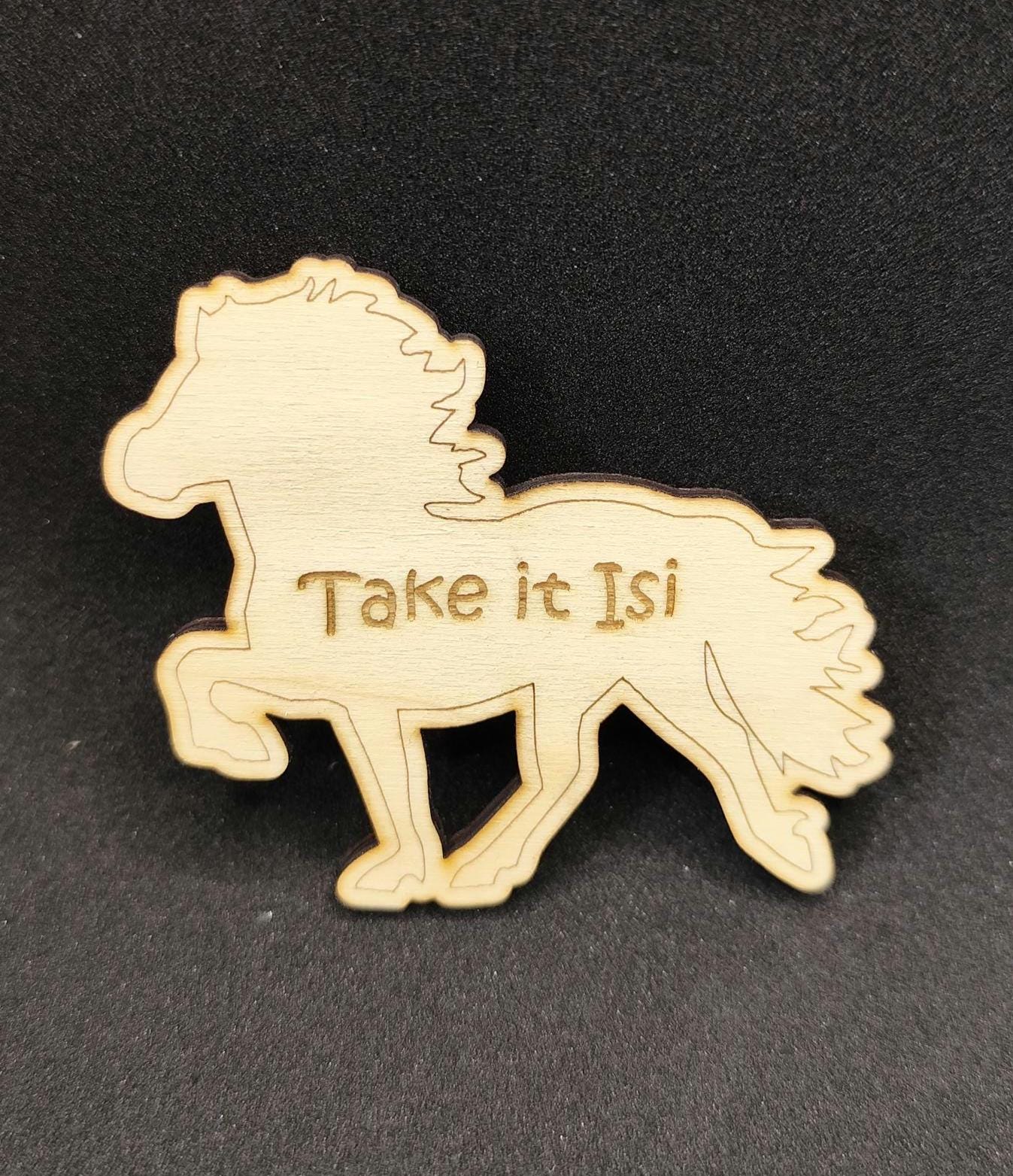 Icelandic horse magnet “Take it Isi”