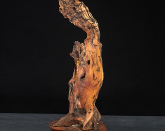 Unique and original wooden luminous work, epoxy resin LED lamp, ambient lighting