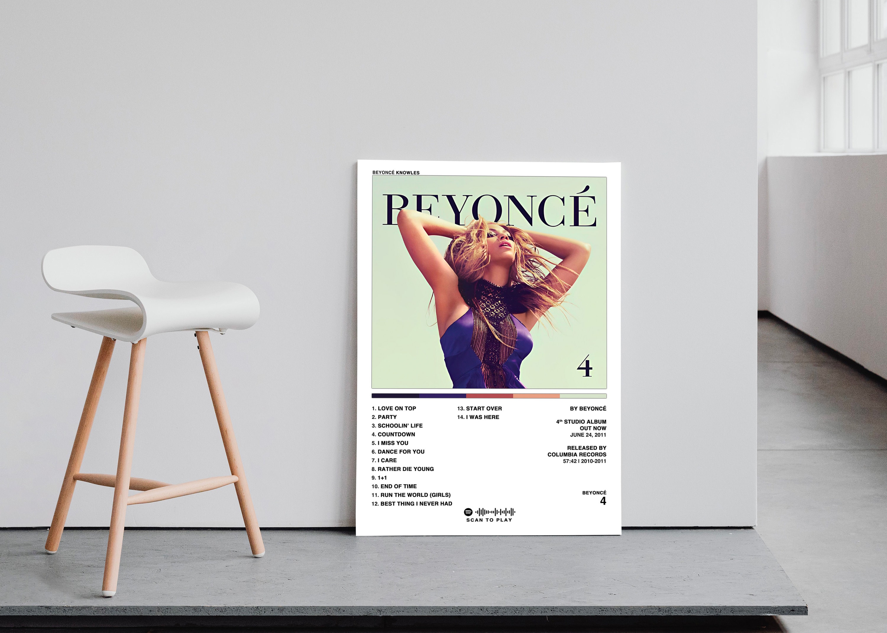 Beyonc Album Poster | Poster Cover Album 4 (Four) Beyonc sold by Saesee ...