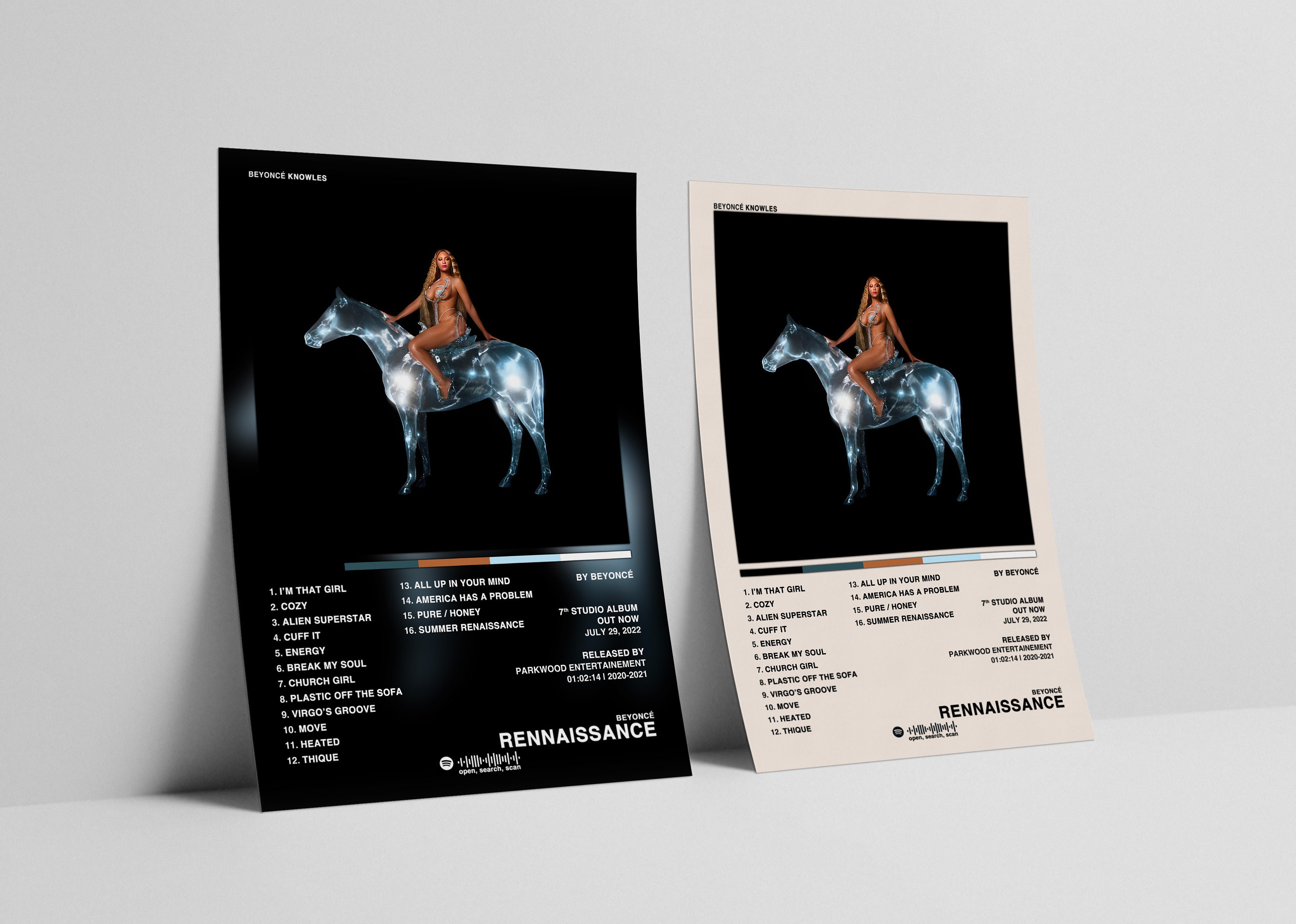 Beyonc Renaissance Album Cover Posters, Us Rap Album Cover Wall Decor