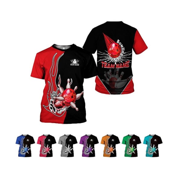 Custom Bowling Shirt Etsy