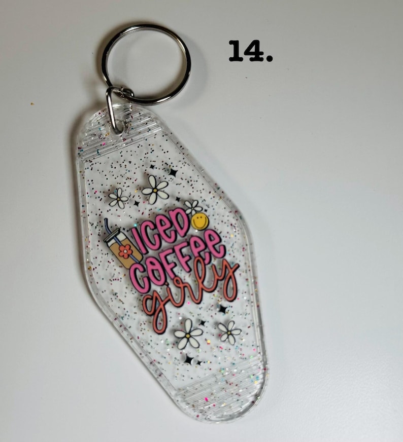 Personalized Retro Hotel Keychain: Custom Acrylic Motel Key Tag - Etsy