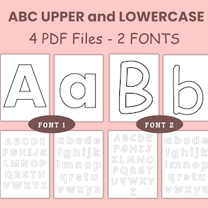 Letras de imprenta, letras grandes del alfabeto para imprimir, letras para tablones de anuncios, letras por página, carteles con letras del alfabeto para el aula