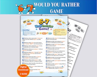 6-7 Liever spel voor kinderen, grappig groepsfeestspel, afdrukbare klasactiviteit, trendy kinderspel