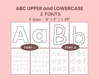 Block Letters, Large Alphabet Letters Printable, Bulletin Board Letters, Letters One Per Page, Alphabet Posters Letters for Classroom