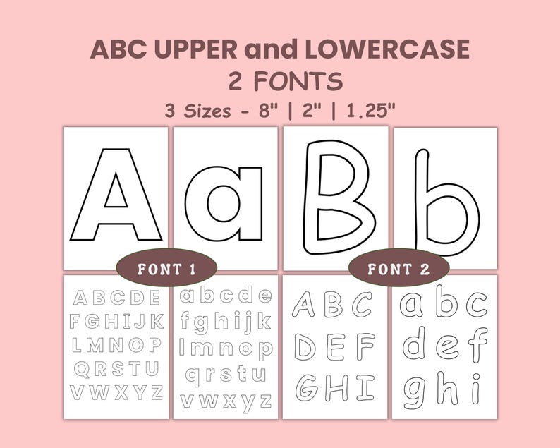 Block Letters, Large Alphabet Letters Printable, Bulletin Board Letters
