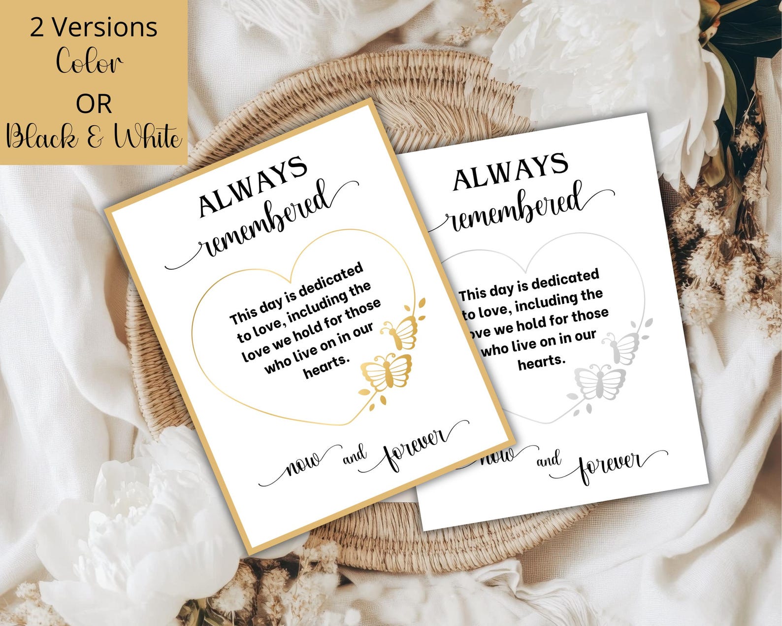 Memory Table Sign Printable Wedding Memory Table Sign, Printable Wedding Sign for Memorial Table ...