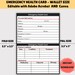 Editable Medical Information Card, Wallet Card With Medication Log and ...