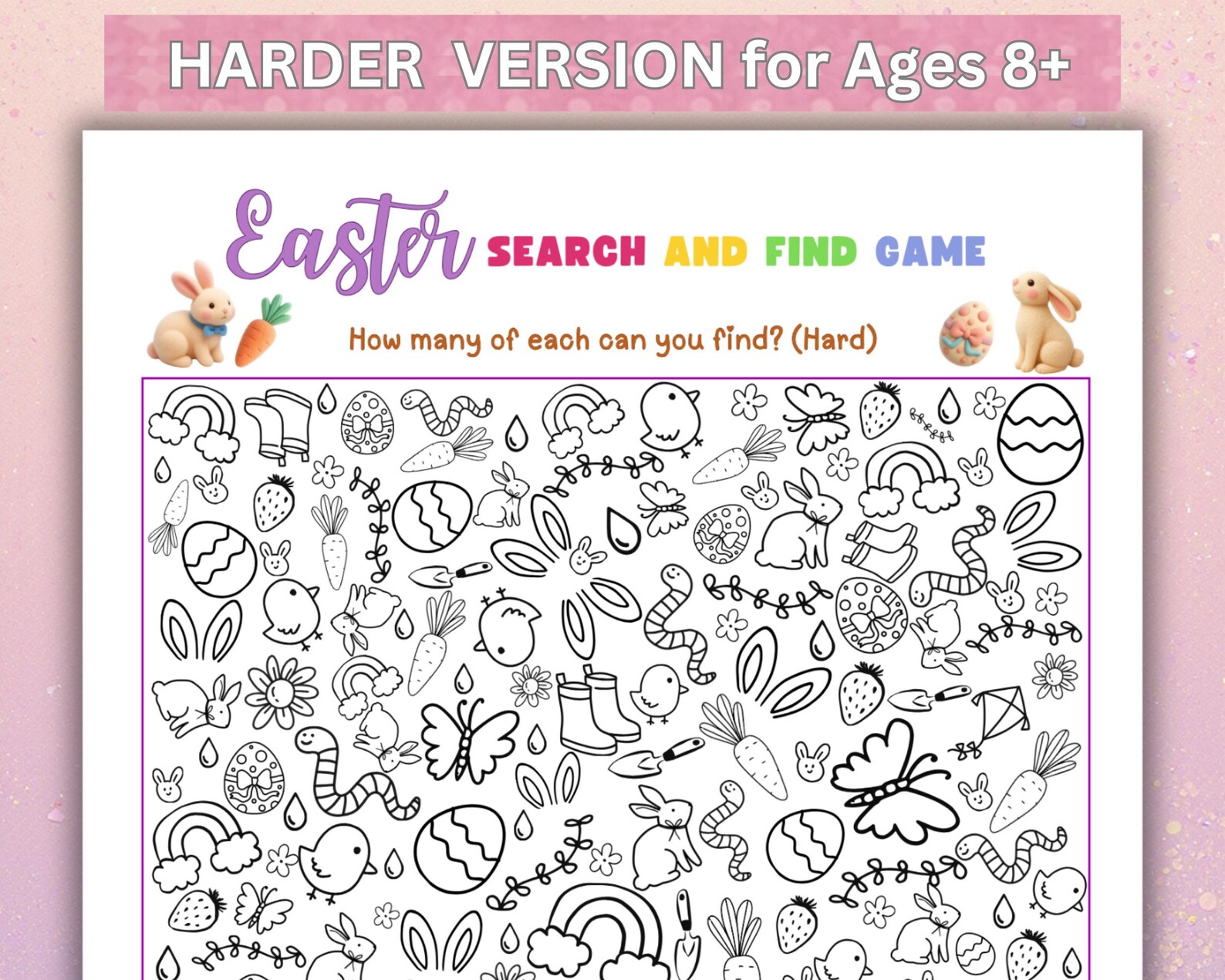 Easter Search and Find Game Printable, Kids Easter Activity, Classroom ...