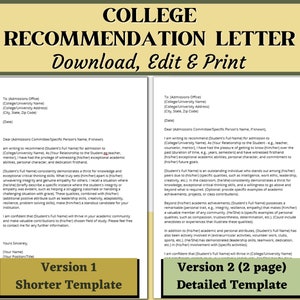 2 cartas de recomendación para admisión a la universidad, carta de carácter, carta de recomendación para admisión a la universidad o colegio