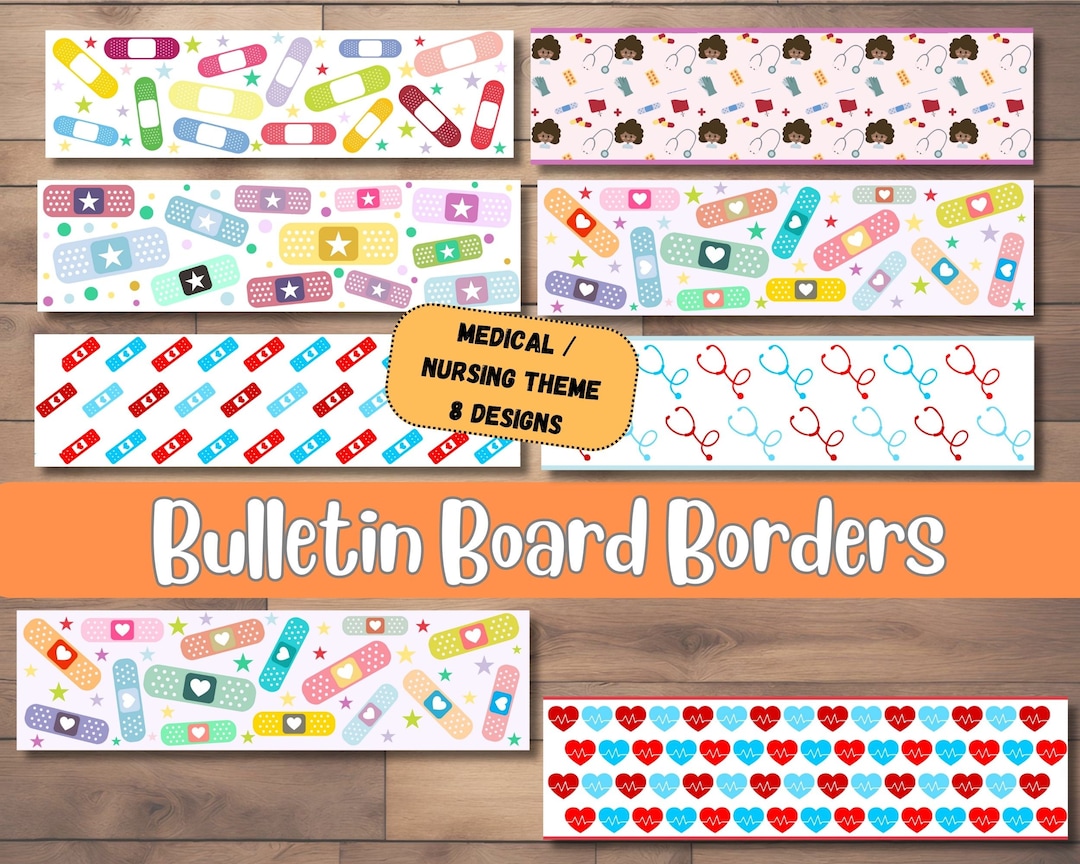 72 Feet Healthcare Worker Nurse Bulletin Board Borders For Nurse Day Doctor Appreciation Week Medical Nurse Graduation School Classroom Hospital