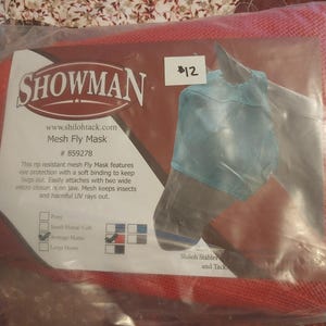 Red mesh Fly Mask