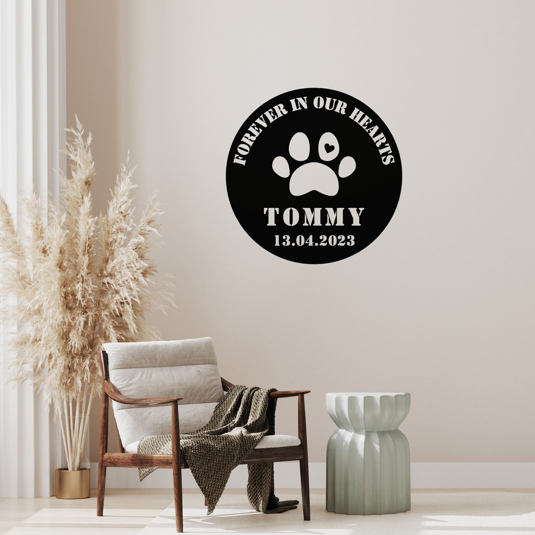 Custom Pet Memorial Wall Art Wall Art Decor Metal Sign Etsy