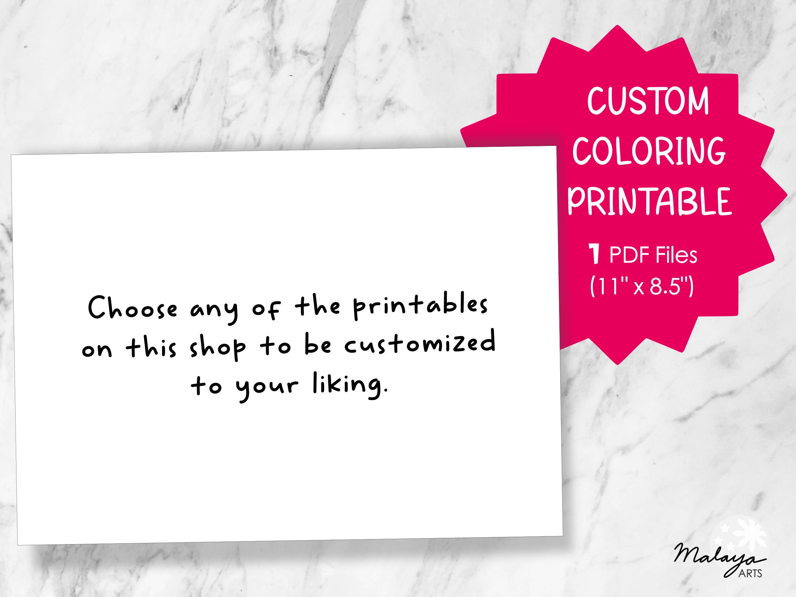 Printable Custom Custom Personalized Printable (printable PDF) - Etsy